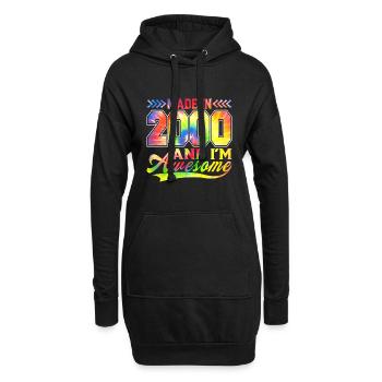 Fabriqué en 2000 et je suis un spectre de couleurs génial - Sweat-shirt à capuche long Femme - noir - Devant