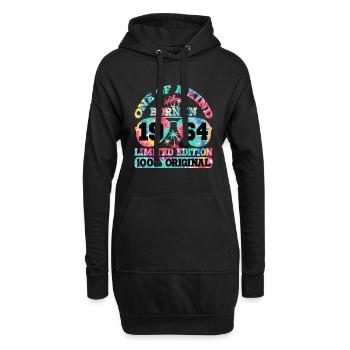Unique né en 1964 Édition limitée - Sweat-shirt à capuche long Femme - noir - Devant