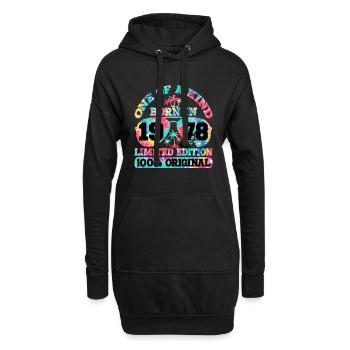 Unique Born 1978 Édition Limitée - Sweat-shirt à capuche long Femme - noir - Devant