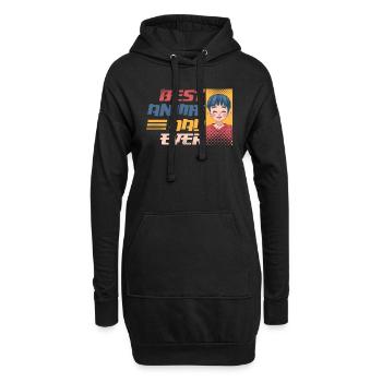 Meilleur anime papa de tous les | Anime Lover | | de chemise Otaku - Sweat-shirt à capuche long Femme - noir - Devant