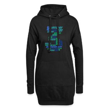 Geburtstag Junge 3. Geburtstag | Jungen - Hoodie-Kleid - Schwarz - Vorne