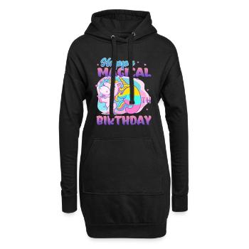 Alles Gute Zum 9. Geburtstag Einhorn Pony - Hoodie-Kleid - Schwarz - Vorne