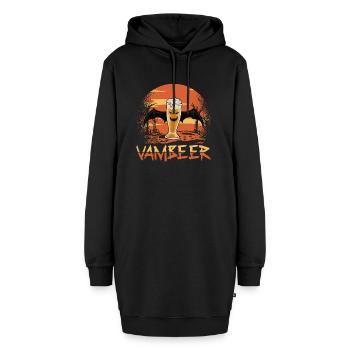 VambeEr Boisson alcoolisée effrayante - Sweat-shirt à capuche long Femme - noir - Devant
