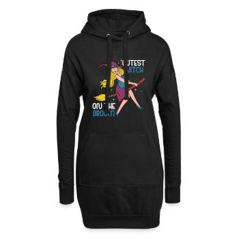 Süßeste Hexe Auf Dem - Hoodie-Kleid - Schwarz - Vorne