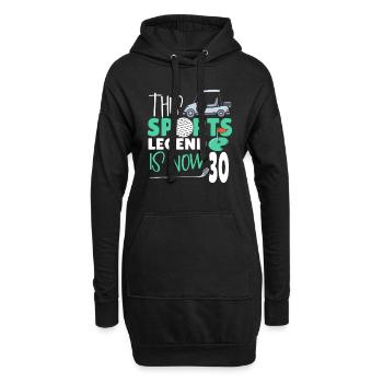 Diese Sportlegende Ist Jetzt 30, Golfspiel 30. - Hoodie-Kleid - Schwarz - Vorne