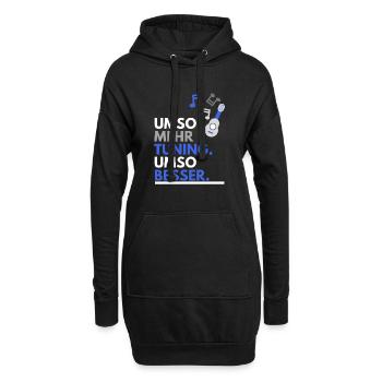 umso mehr Tuning umso - Hoodie-Kleid - Schwarz - Vorne