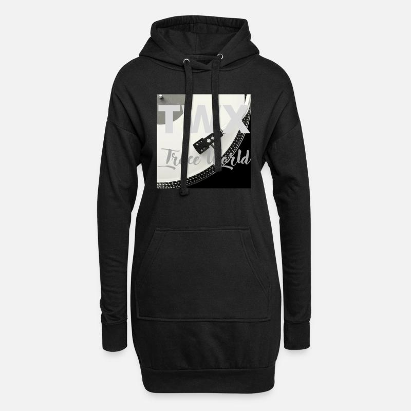 TraceWorld - Hoodie-Kleid - Schwarz