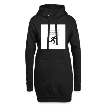 Courir! - Sweat-shirt à capuche long Femme - noir - Devant