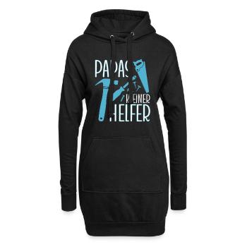 Jungen Kinder Werkstatt Papas Kleiner Helfer - Hoodie-Kleid - Schwarz - Vorne