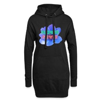 Pouvoir des fleurs - Sweat-shirt à capuche long Femme - noir - Devant
