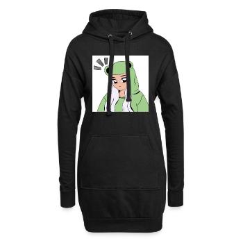 I don`t know - Hoodie-Kleid - Schwarz - Vorne