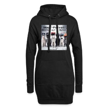 HOOF PATROL - Hoodie-Kleid - Schwarz - Vorne
