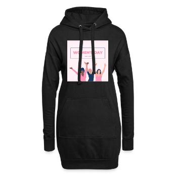 Women‘s day - Hoodie-Kleid - Schwarz - Vorne