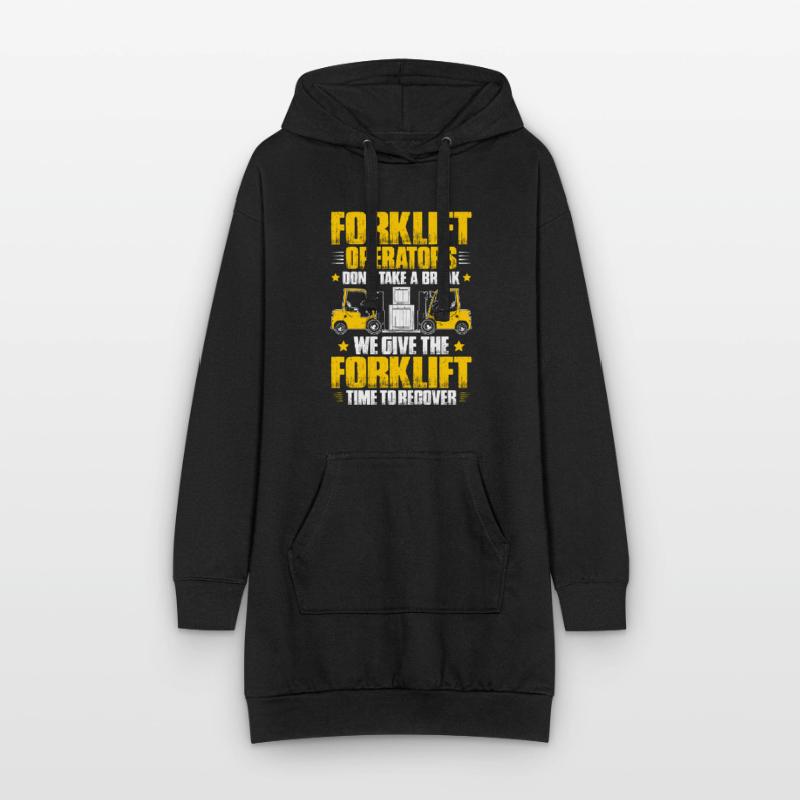 Staplerfahrer Gabelstaplerfahrer Forklift Operator Hoodie-Kleid