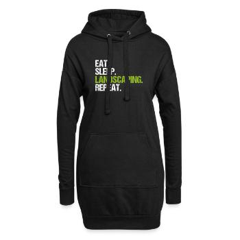 Landschaftsgärtner Gartenbau Landschaftsbau Garten - Hoodie-Kleid - Schwarz - Vorne