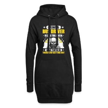 Busfahrer Bus Driver Busman Schulbusfahrer - Hoodie-Kleid - Schwarz - Vorne