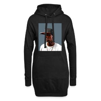 Hip Hopper Rapper - Hoodie-Kleid - Schwarz - Vorne