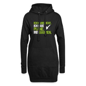 Forstwirt Forstwirtschaft Waldfacharbeiter Wald - Hoodie-Kleid - Schwarz - Vorne