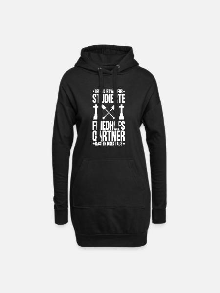 Friedhofsgärtner Friedhof Cemetery Gardener - Hoodie-Kleid - Schwarz