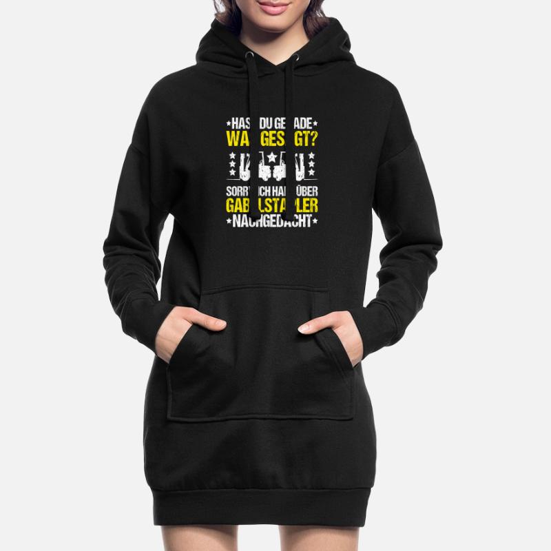 Staplerfahrer Gabelstaplerfahrer Forklift Operator Hoodie-Kleid