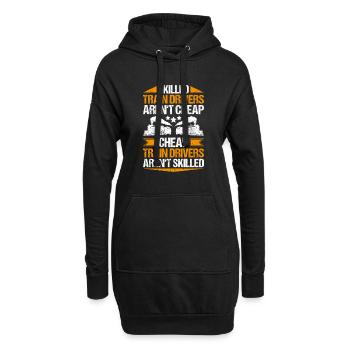 Triebfahrzeugführer Lokführer Conducteur de train - Sweat-shirt à capuche long Femme - noir - Devant