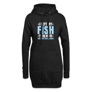 Aquaristik Aquarianer Aquarium Fische Aquarist - Hoodie-Kleid - Schwarz - Vorne