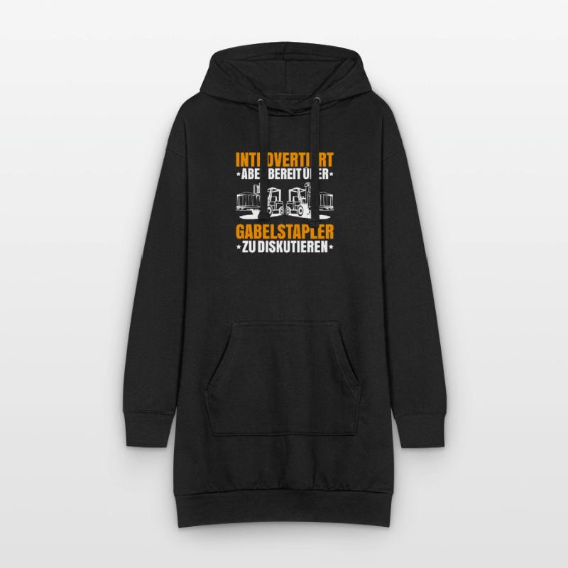 Staplerfahrer Gabelstaplerfahrer Forklift Operator Hoodie-Kleid