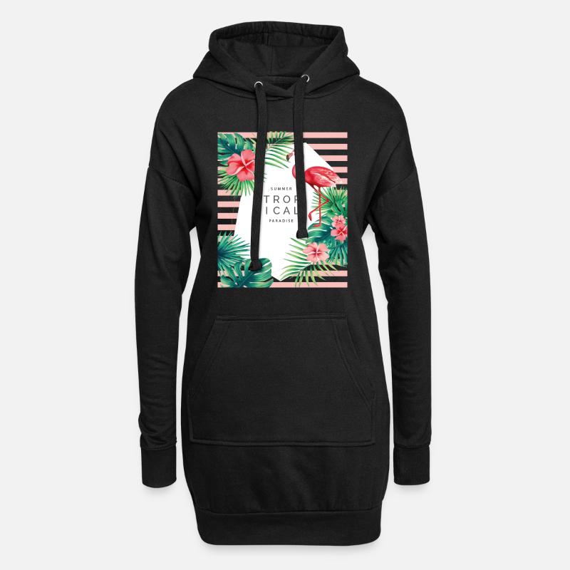 SOMMER - Hoodie-Kleid - Schwarz