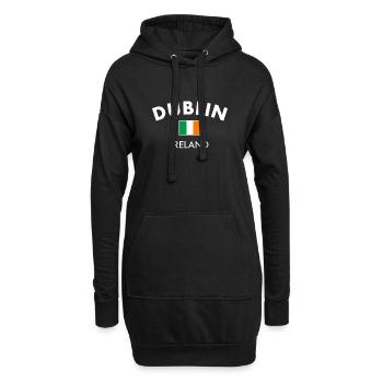 Dublin Ireland Irland Irische Flagge Stolzer Ire - Hoodie-Kleid - Schwarz - Vorne