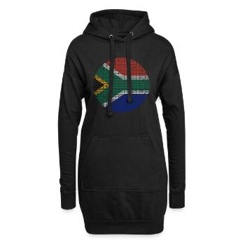 Afrique du Sud Drapeau Afrique Afrique Afrique du Sud - Sweat-shirt à capuche long Femme - noir - Devant