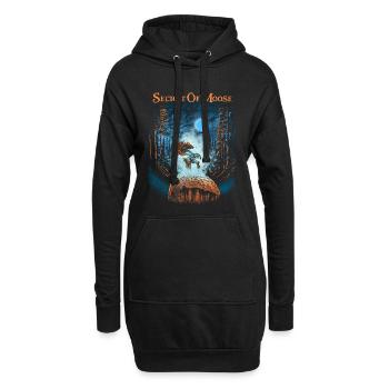 SECRET OF MOOSE - Das Geheimnis der Elche - Hoodie-Kleid - Schwarz - Vorne