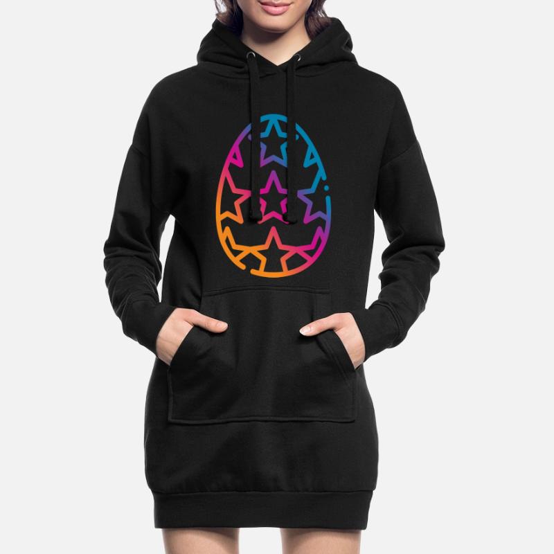 Colorful Easter Egg Easter Hoodie Dress