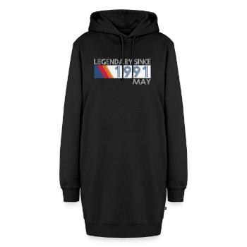 Retro SiFi Legendary depuis mai 1991 - Anniversaire - Sweat-shirt à capuche long Femme - noir - Devant