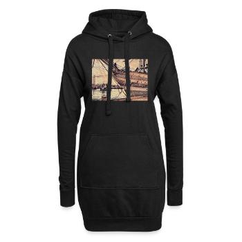 Ship No. 4 - Hoodie Dress - black - Front