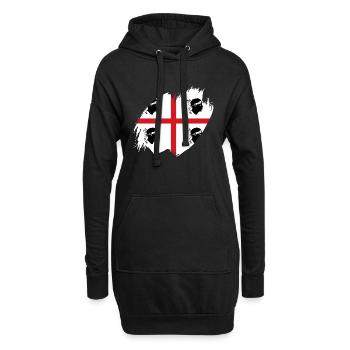 Sardaigne Drapeau Sardaigne Drapeau Sardegna Drapeau - Sweat-shirt à capuche long Femme - noir - Devant