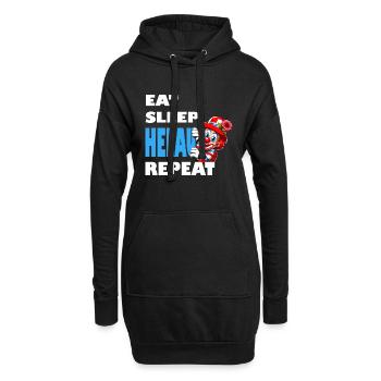 Carnaval Helau Düsseldorf Clown Costume Mainz - Sweat-shirt à capuche long Femme - noir - Devant