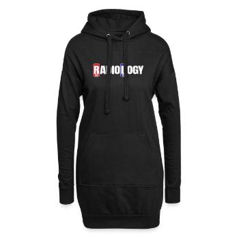 Abteilung Radiologie Radiologe Witz Röntgen - Hoodie-Kleid - Schwarz - Vorne