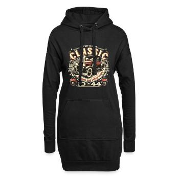 80ème Anniversaire Septembre Cru 1944 Cru - Sweat-shirt à capuche long Femme - noir - Devant