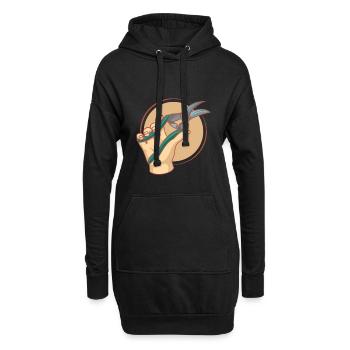 Gärtner Garten Garten Gartenschere Cutter Hobby Geschenk - Hoodie-Kleid - Schwarz - Vorne