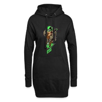 Scooterman Drive Slow Geschenkidee - Hoodie-Kleid - Schwarz - Vorne