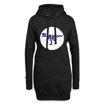 Dinosaurier. I am awesome style. Tiere. Urzeit - Hoodie-Kleid - Schwarz - Vorne