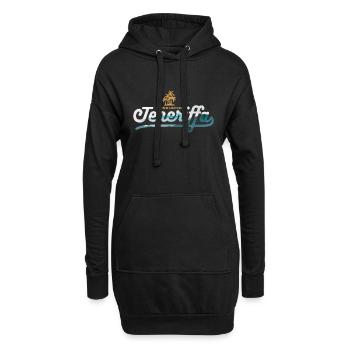Teneriffa Vintage - Kanarische Inseln, Spanien - Hoodie-Kleid - Schwarz - Vorne