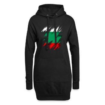 Bulgarien Bulgaria - Hoodie-Kleid - Schwarz - Vorne