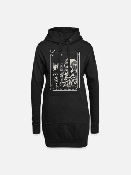 And in the end - Hoodie Dress - black