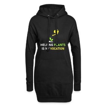 Aider les plantes est ma vocation - Sweat-shirt à capuche long Femme - noir - Devant