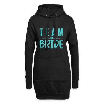 Team Braut - Hoodie-Kleid - Schwarz - Vorne
