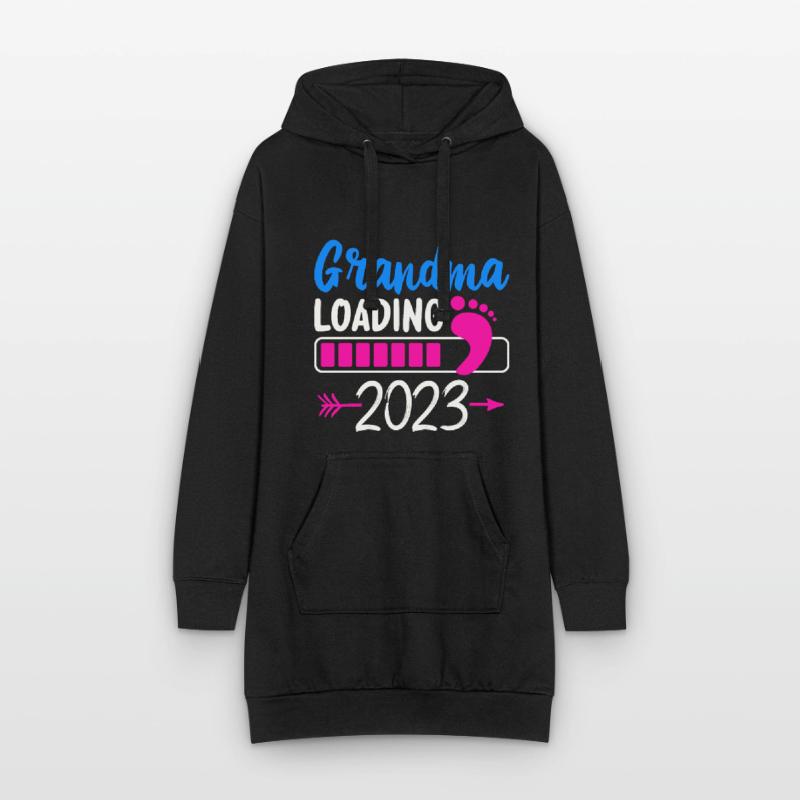 2023 Oma Loading Werdende Oma Großmutter Hoodie-Kleid