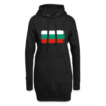 Bulgarien Flagge Bulgarische Fahne Goldstrand - Hoodie-Kleid - Schwarz - Vorne