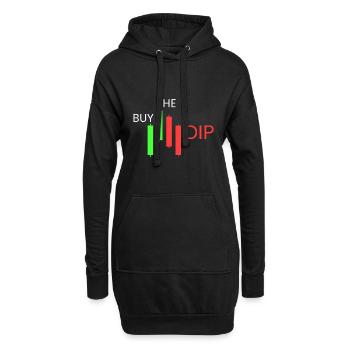 Acheter la trempette - Sweat-shirt à capuche long Femme - noir - Devant