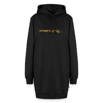A.F.T - Hoodie-Kleid - Schwarz - Vorne - AI Model Female 172 light (172cm)